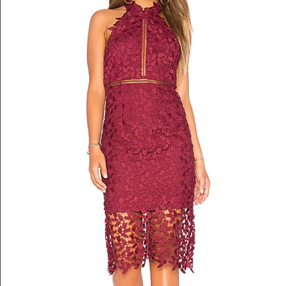 Bardot Gemma dress in burgundy size medium / 8